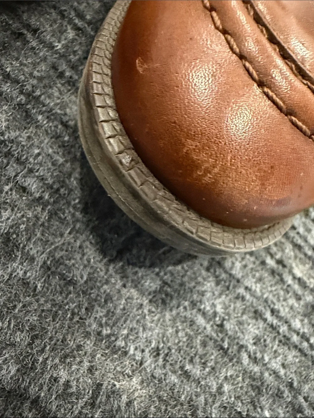 Cole Haan Chestnut Brown Leather Penny Loafers